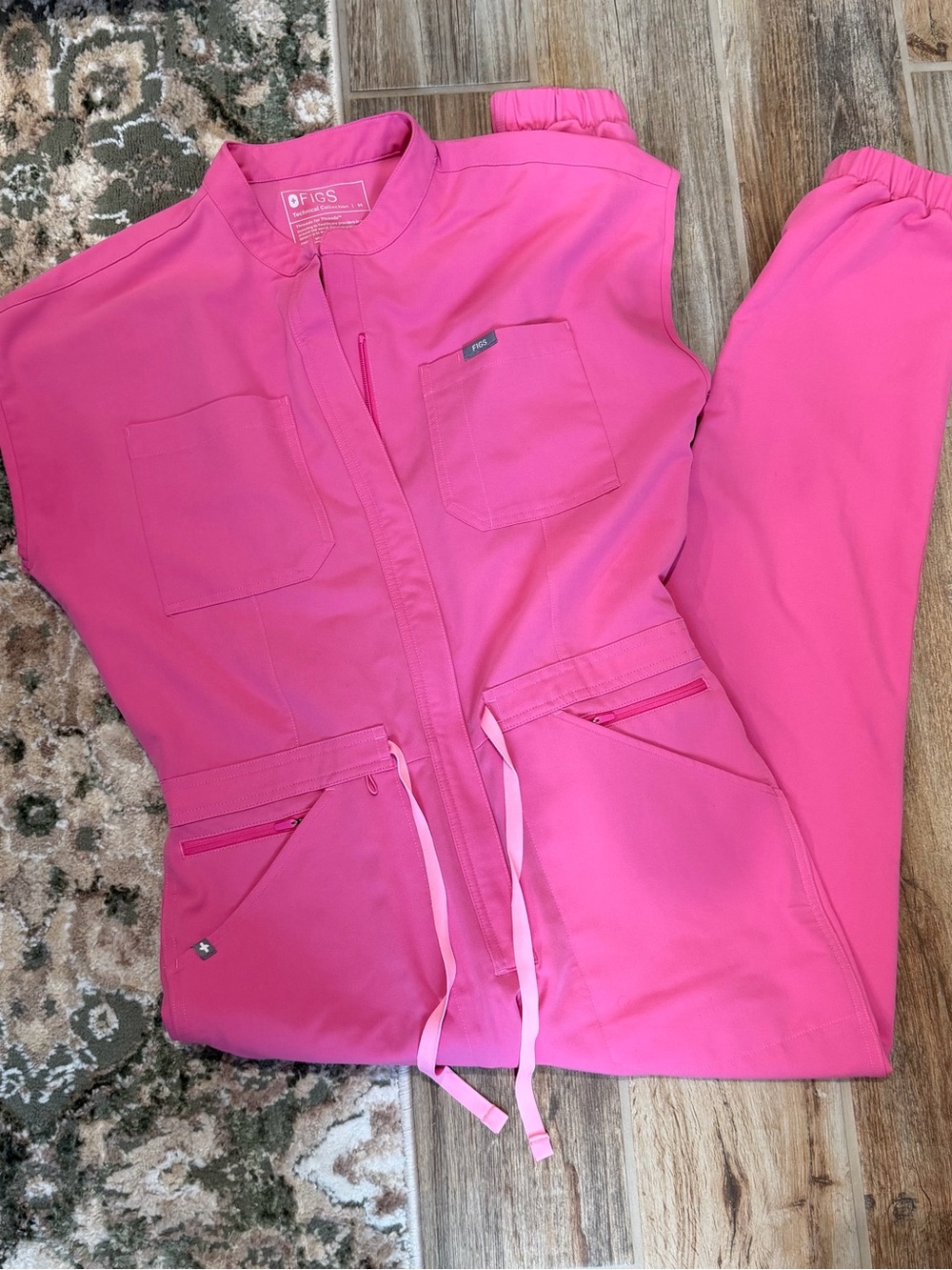 Figs Women's F’ing Pink Utility Jumpsuit